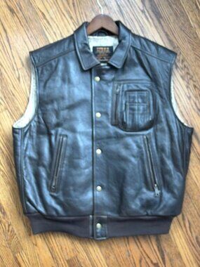 crazy rare vintage Cockpit U.S. Air Force Type B-9 Leather Vest L